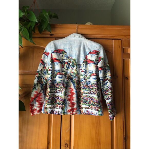 Coldwater Creek Scenic Village Art Jacket PM - Picture 6 of 12